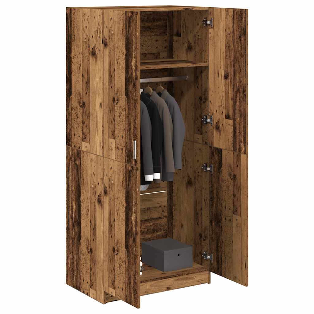 Kleiderschrank -Optik 80X52X180 Cm Holzwerkstoff