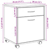 Rollcontainer -Optik 45X38X54 Cm Holzwerkstoff