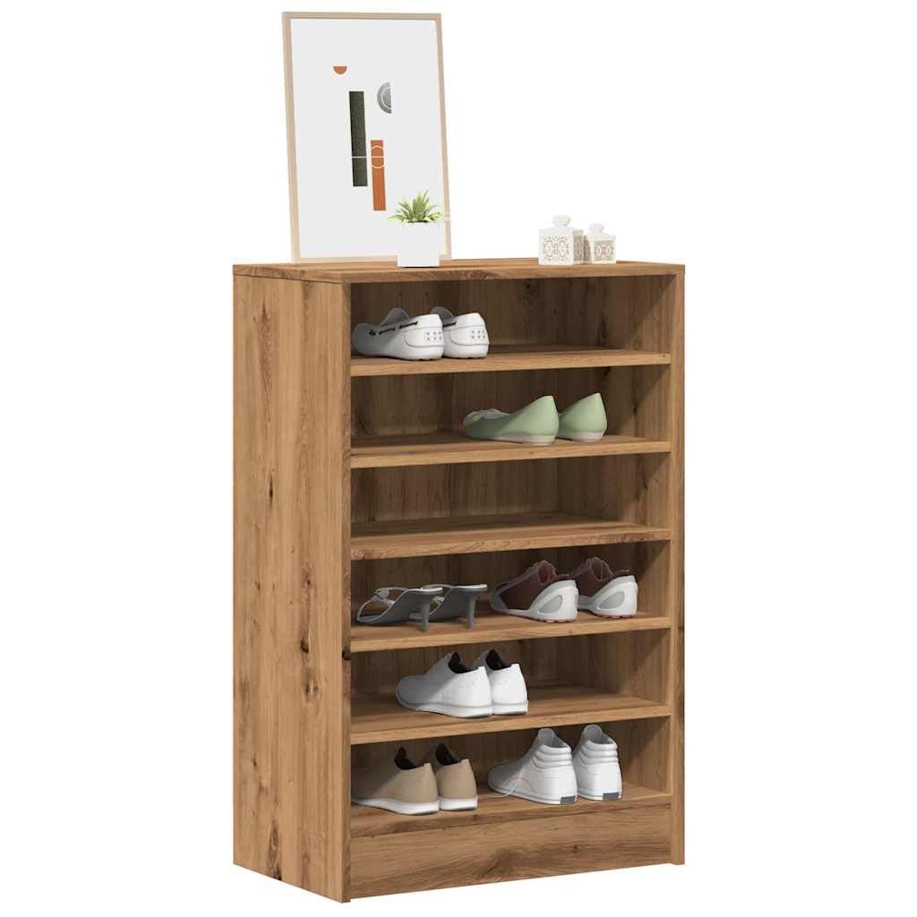 Schuhschrank Artisan-Eiche 60X35X92 Cm Holzwerkstoff