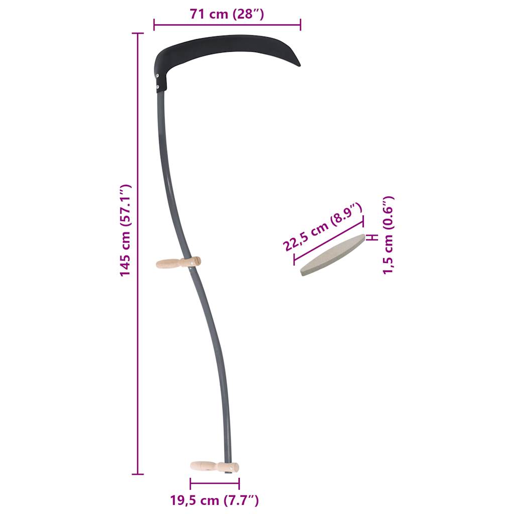 Sense Mit Schleifstein 145 Cm