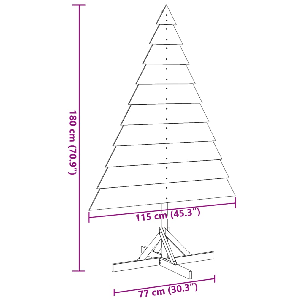 Weihnachtsbaum Zum Schmücken Massivholz