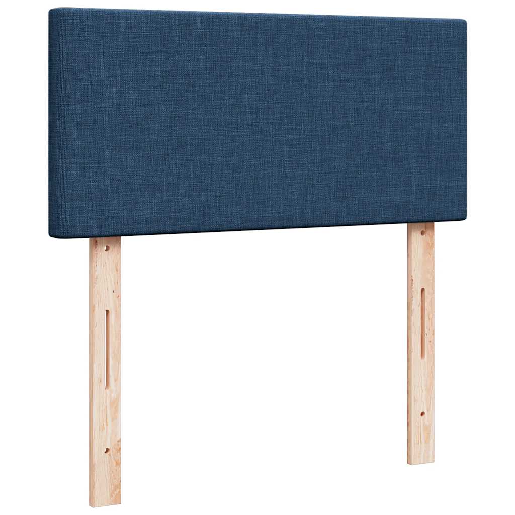 Ottoman-Bett Mit Matratze Stoff Blau