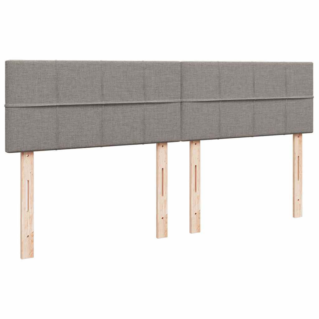 Ottoman-Bett Mit Matratze & Leds Stoff Taupe