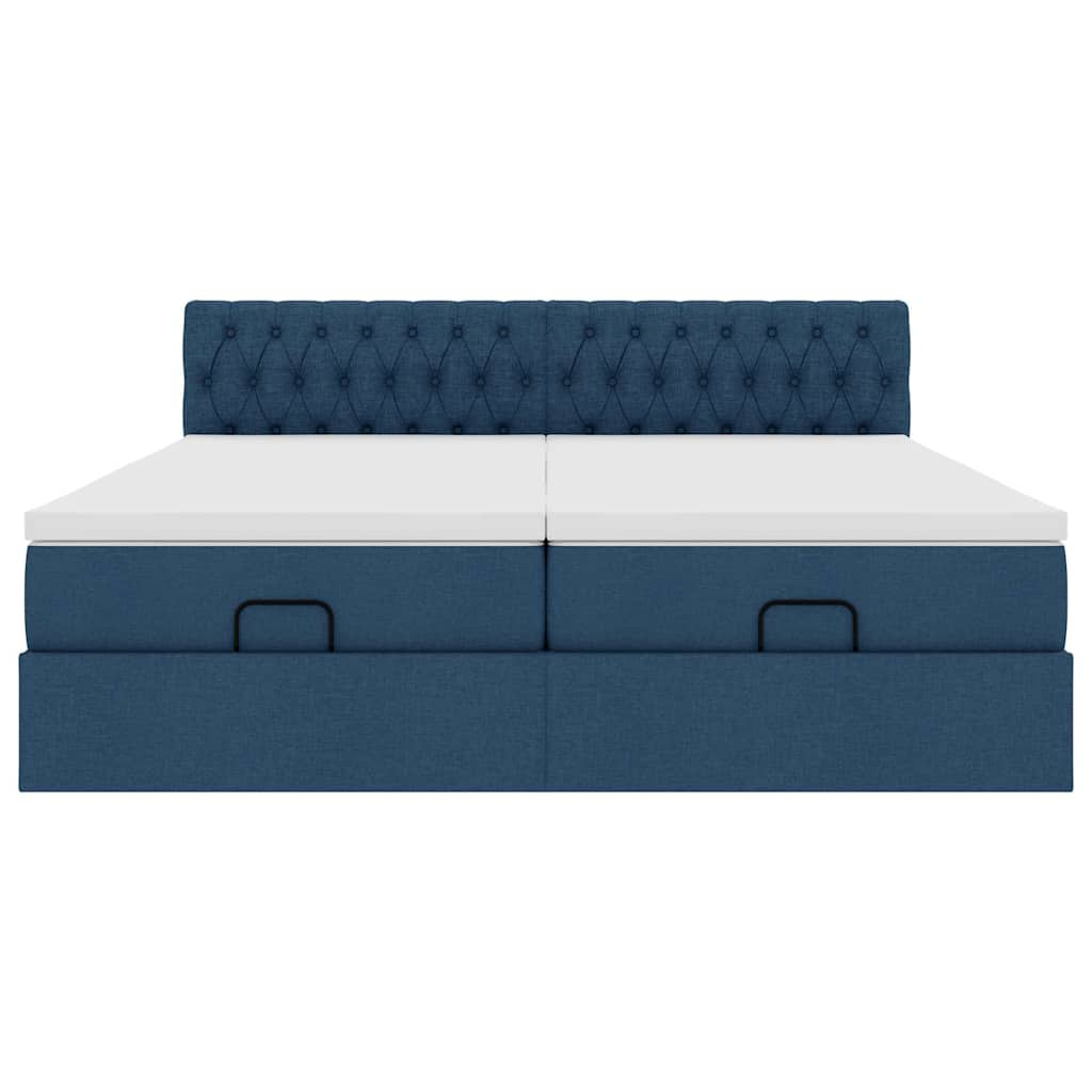 Ottoman-Bett Mit Matratzen & Leds Stoff