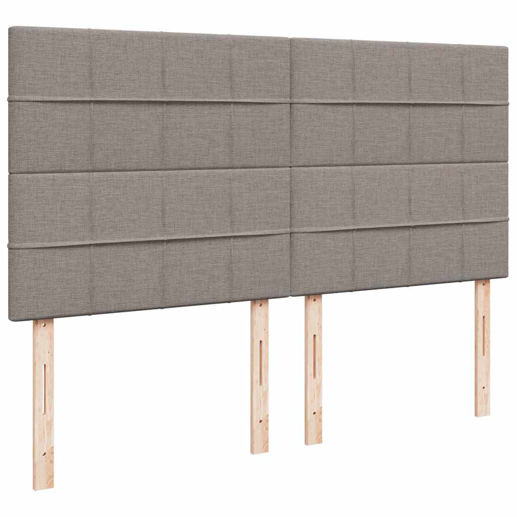 Ottoman-Bett Mit Matratze Stoff Taupe