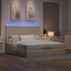 Ottoman-Bett Mit Matratze Stoff Creme