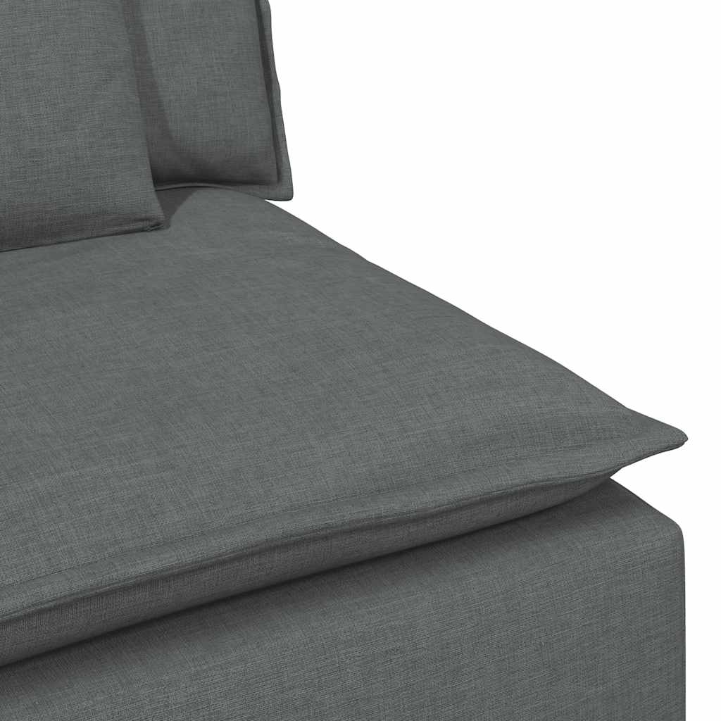 Modulares Sofa Mit Fußhocker Und Kissen