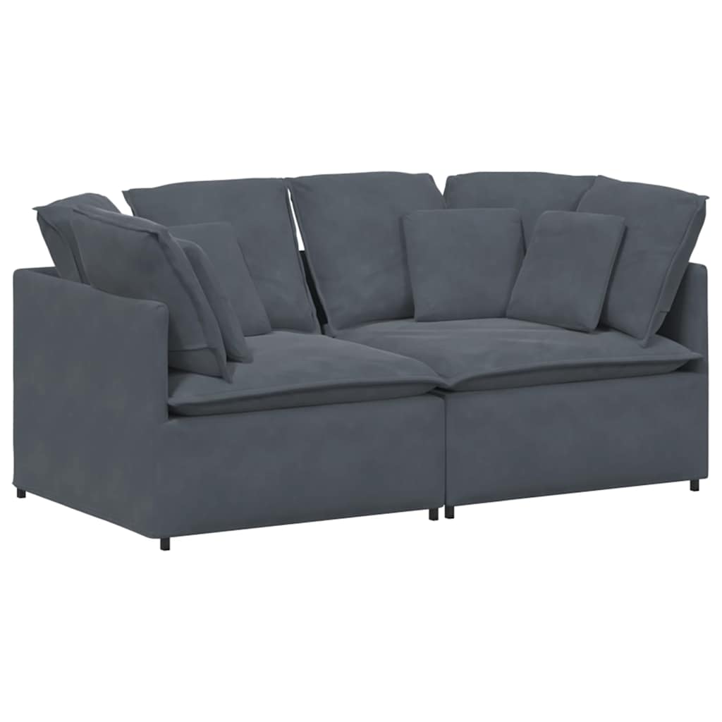 Modulares Sofa Mit Kissen Samt