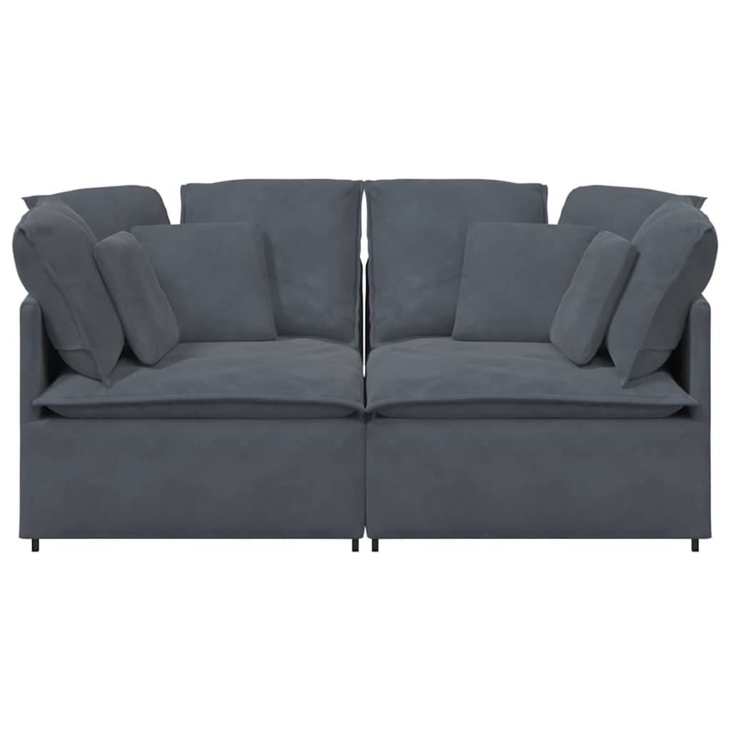 Modulares Sofa Mit Kissen Samt