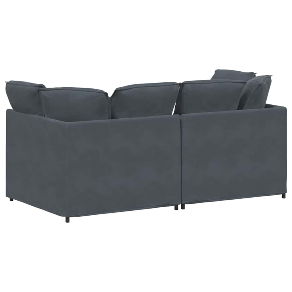 Modulares Sofa Mit Kissen Samt