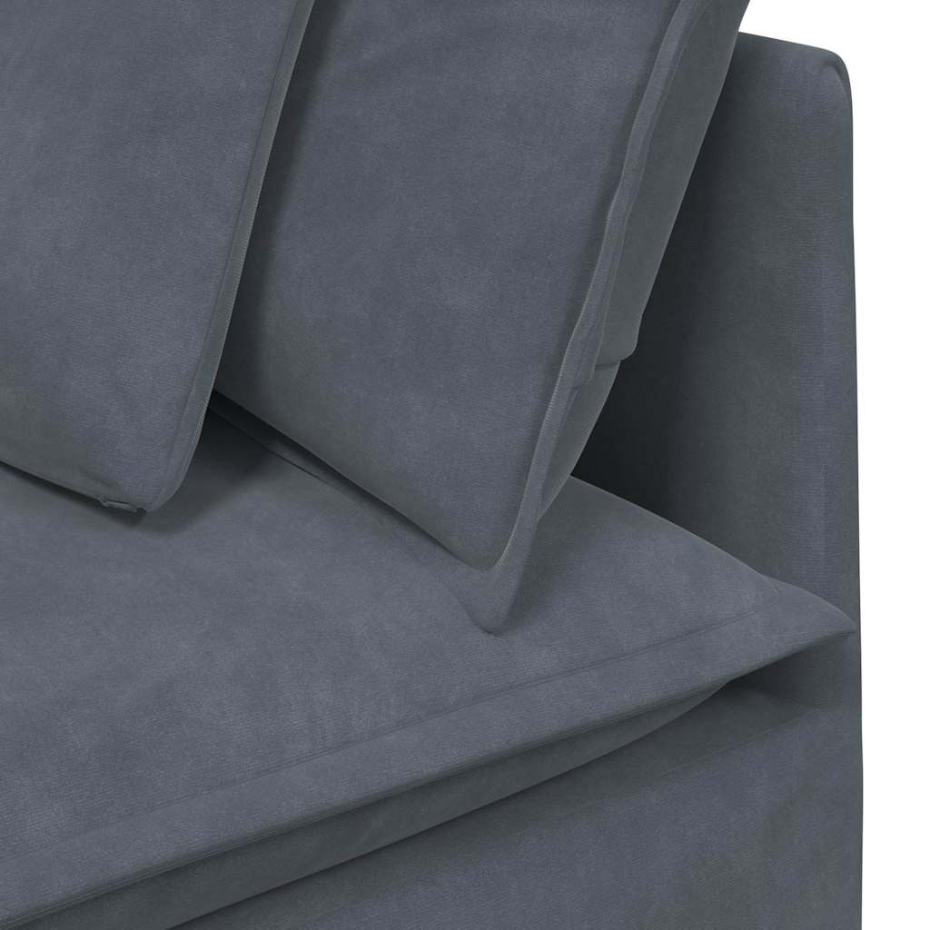 Modulares Sofa Mit Kissen Samt