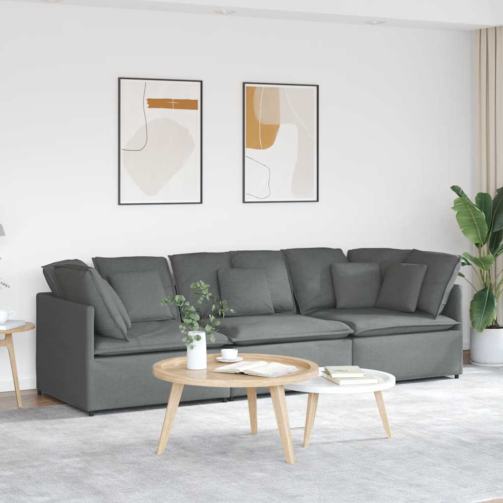 Modulares Sofa Mit Kissen Stoff