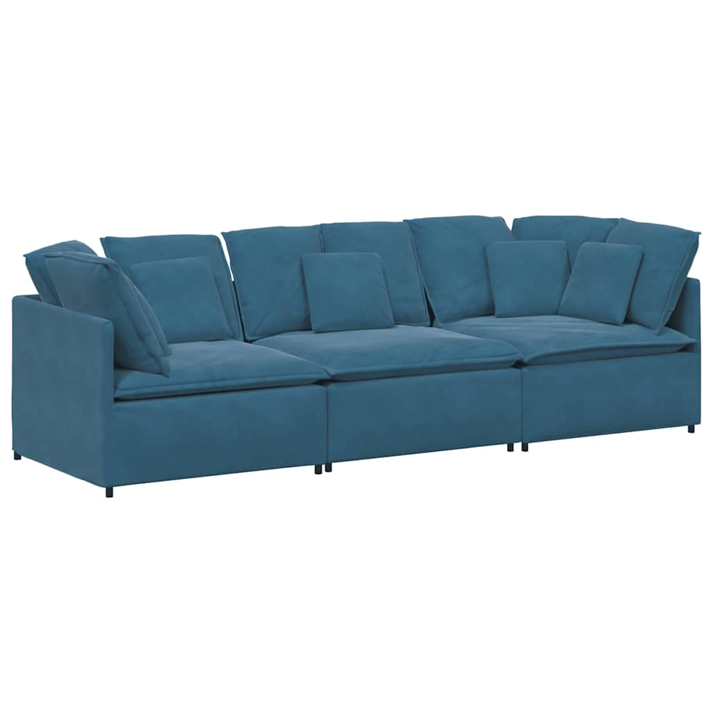 Modulares Sofa Mit Kissen Samt