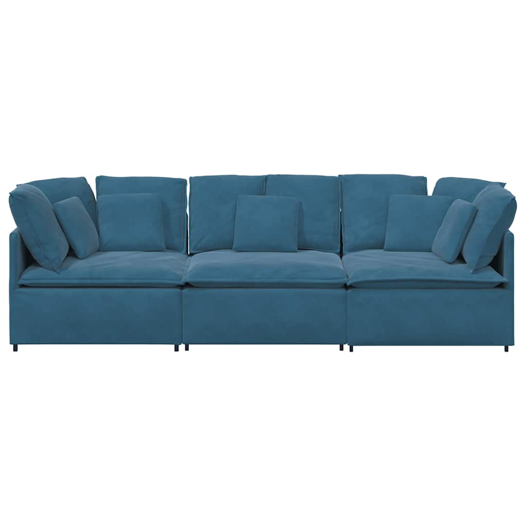 Modulares Sofa Mit Kissen Samt