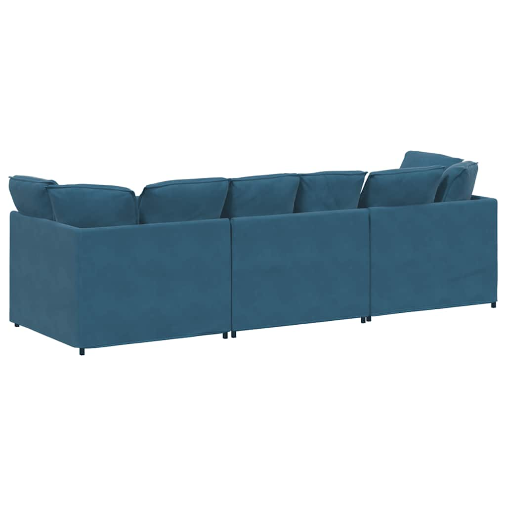 Modulares Sofa Mit Kissen Samt