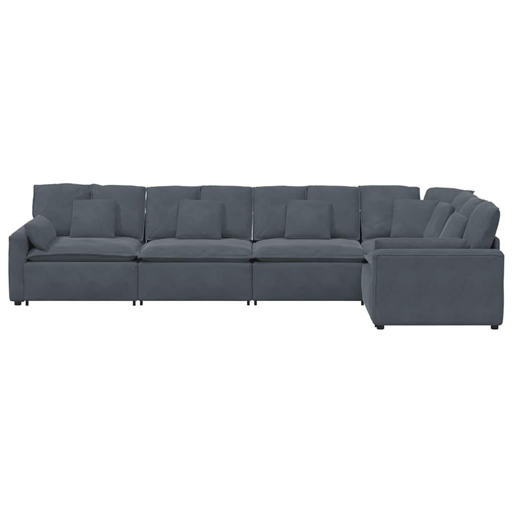 Modulares Sofa Mit Kissen Samt