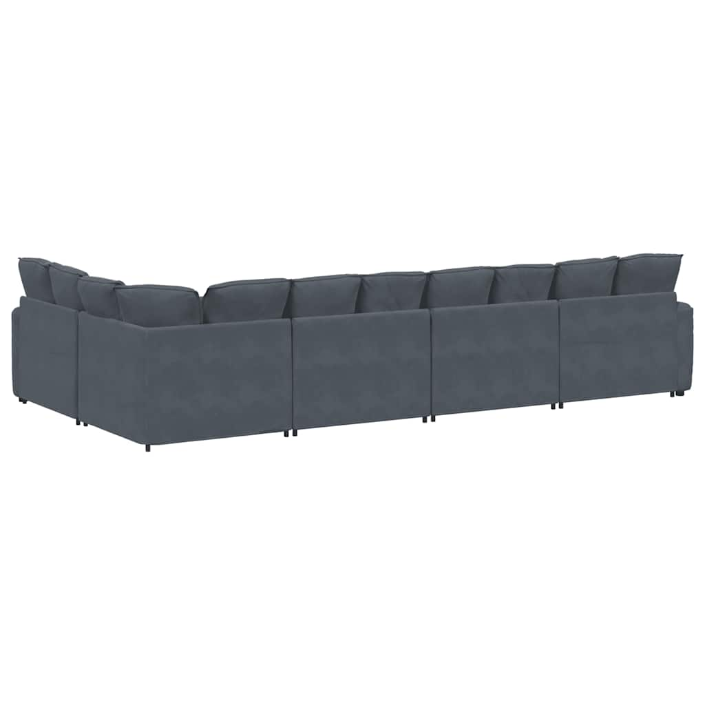 Modulares Sofa Mit Kissen Samt