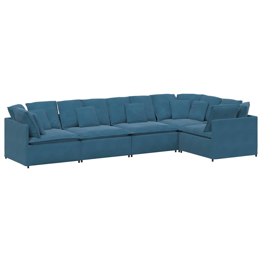 Modulares Sofa Mit Kissen Samt