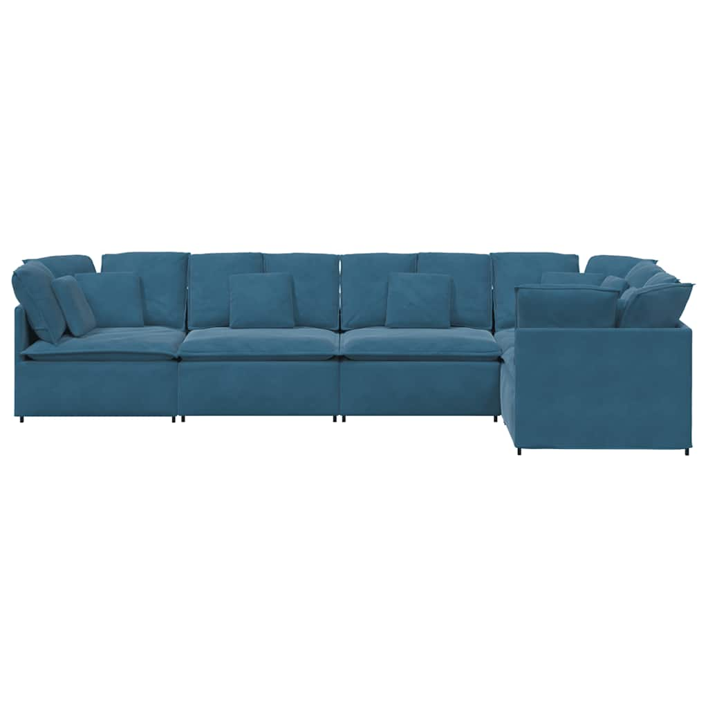 Modulares Sofa Mit Kissen Samt