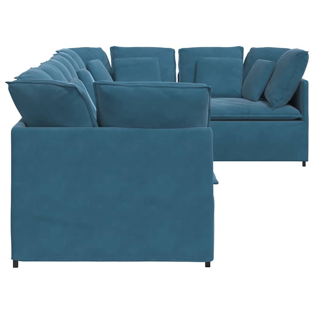 Modulares Sofa Mit Kissen Samt