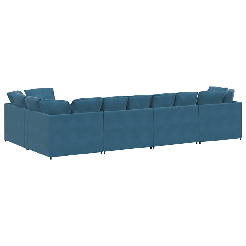 Modulares Sofa Mit Kissen Samt