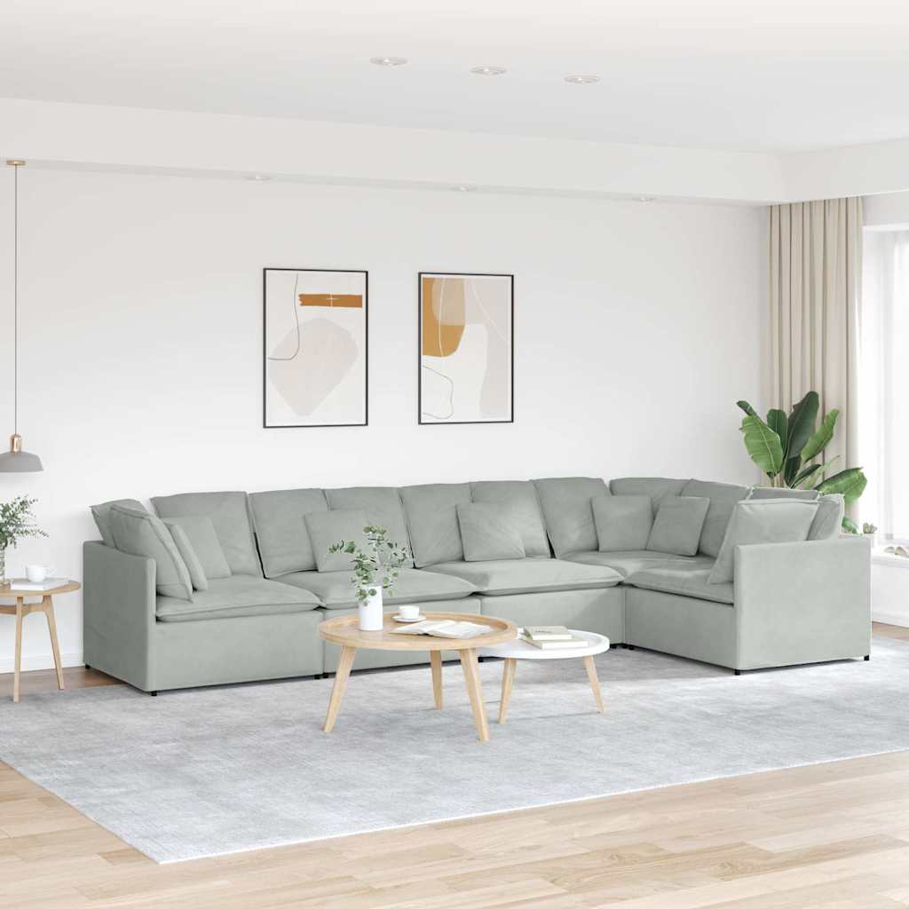 Modulares Sofa Mit Kissen Samt