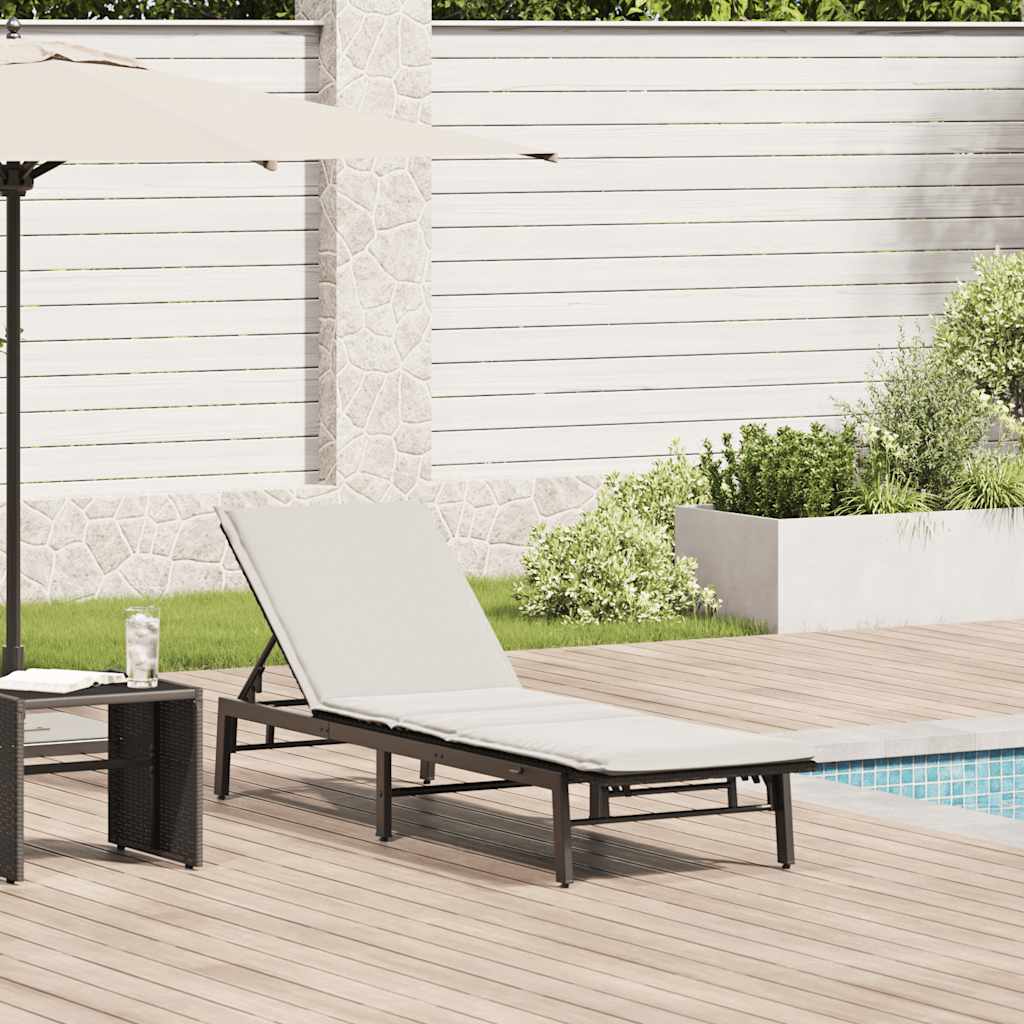 Sonnenliege Mit Auflage Poly Rattan