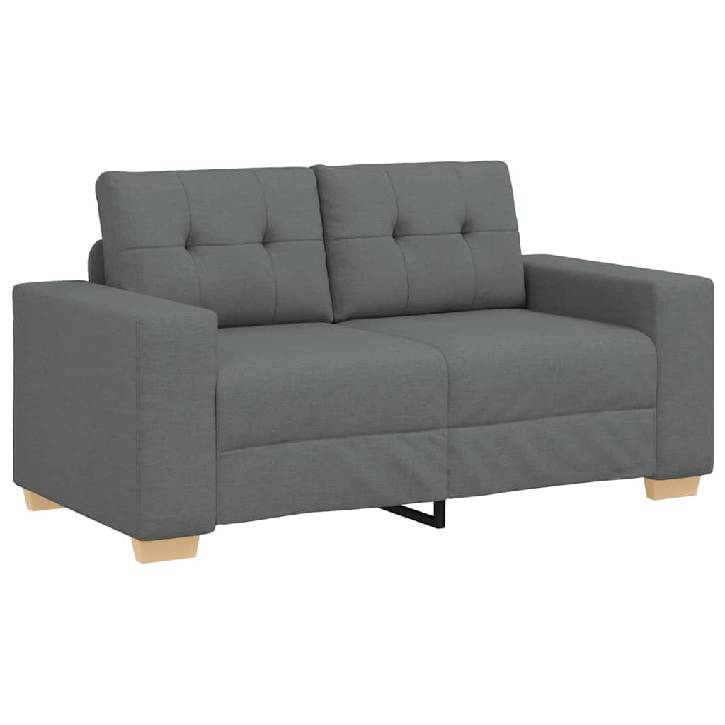 Zweisitzer-Sofa Dunkelgrau 120 Cm Stoff