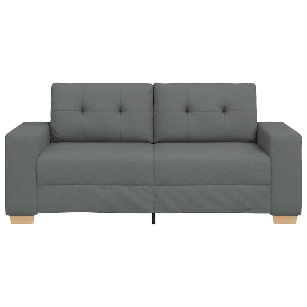 Zweisitzer-Sofa Dunkelgrau 140 Cm Stoff