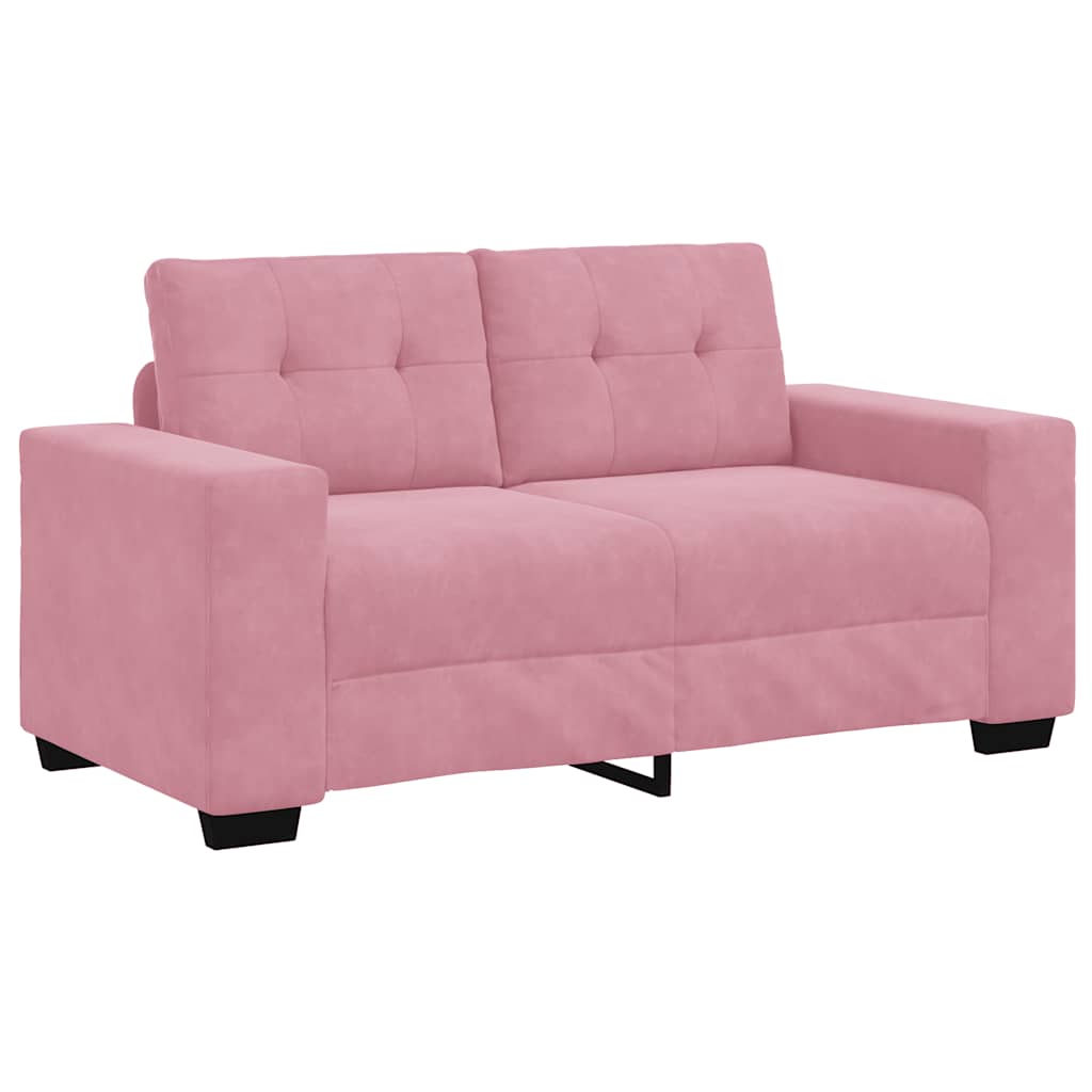 Zweisitzer-Sofa Rosa 120 Cm Samt