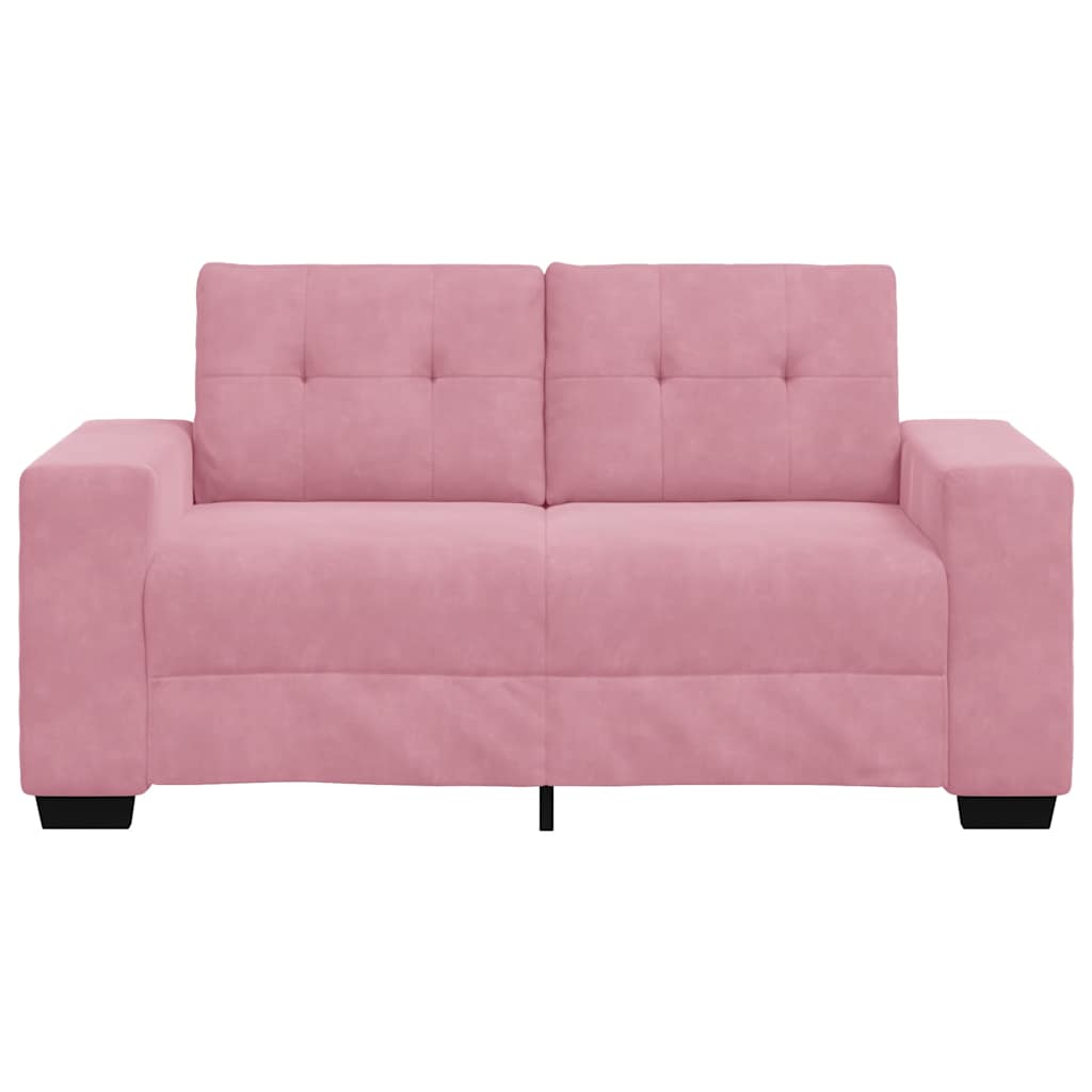 Zweisitzer-Sofa Rosa 120 Cm Samt