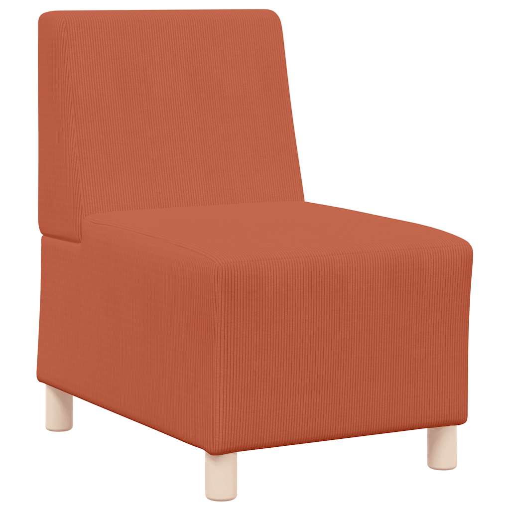 Sessel Rot Orange 55 Cm Cordstoff