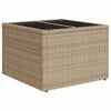 7-Tlg. Garten-Sofagarnitur Mit Kissen Beige Poly Rattan