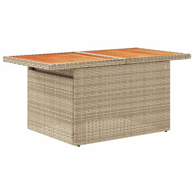 6-Tlg. Garten-Sofagarnitur Mit Kissen Beige Poly Rattan