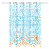 Eisl Duschvorhang Blau/Orange Mosaikmuster 200X180X0,2 Cm