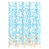 Eisl Duschvorhang Blau/Orange Mosaikmuster 200X180X0,2 Cm