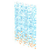 Eisl Duschvorhang Blau/Orange Mosaikmuster 200X180X0,2 Cm